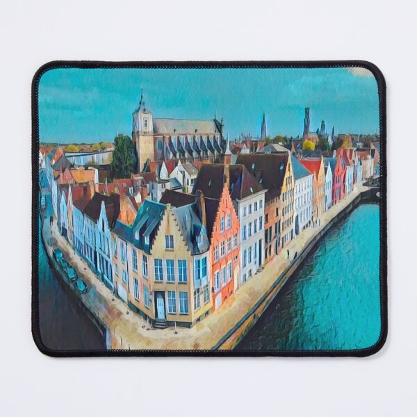 Item preview, Bruges Cityscape designed and sold by Sofia-Draws.