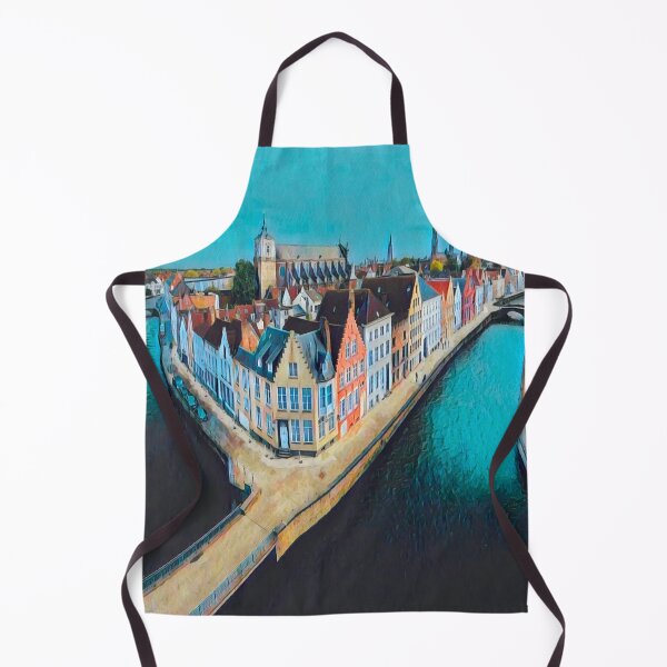 Item preview, Bruges Cityscape designed and sold by Sofia-Draws.