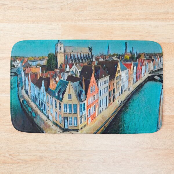 Item preview, Bruges Cityscape designed and sold by Sofia-Draws.
