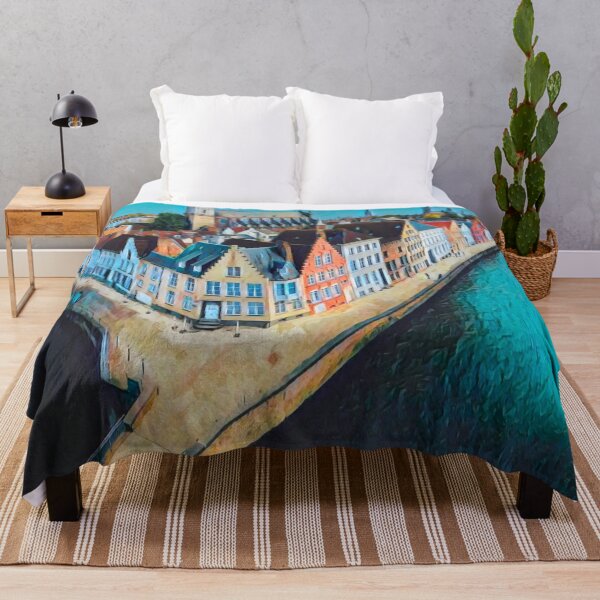 Item preview, Bruges Cityscape designed and sold by Sofia-Draws.