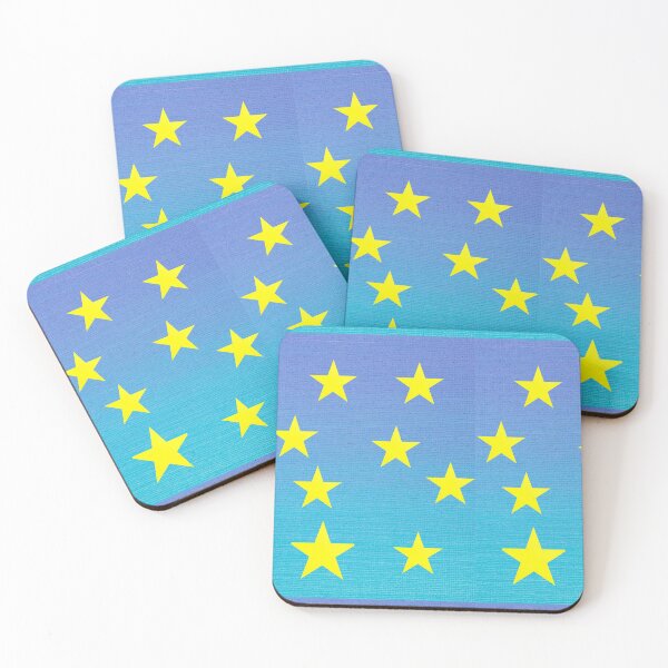 Item preview, blue and yellow stars ,tumble style designed and sold by amy greaves.