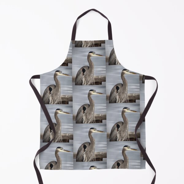 Item preview, Great Blue Heron on the dock designed and sold by lisakayfotos.