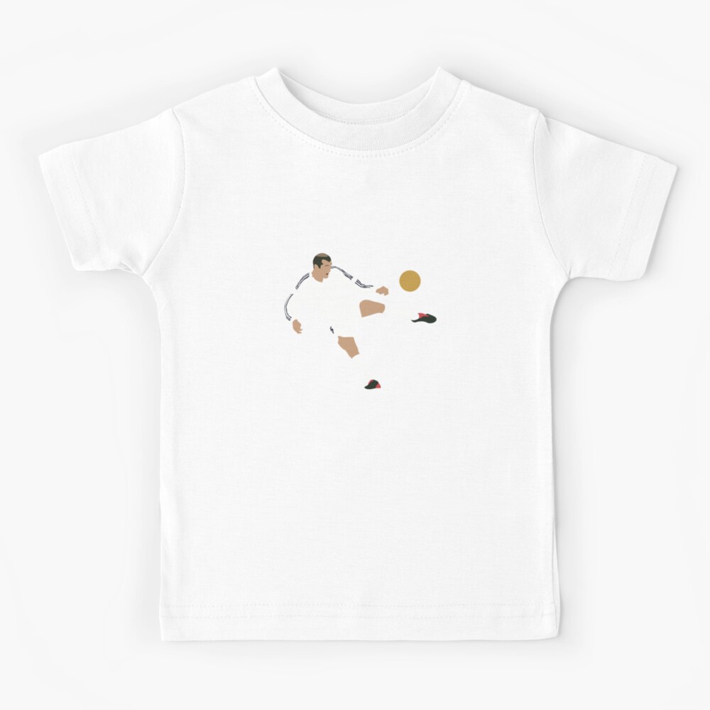 Zidane Ucl Volley Goal Real Madrid Kids T Shirt By Jackshun Redbubble