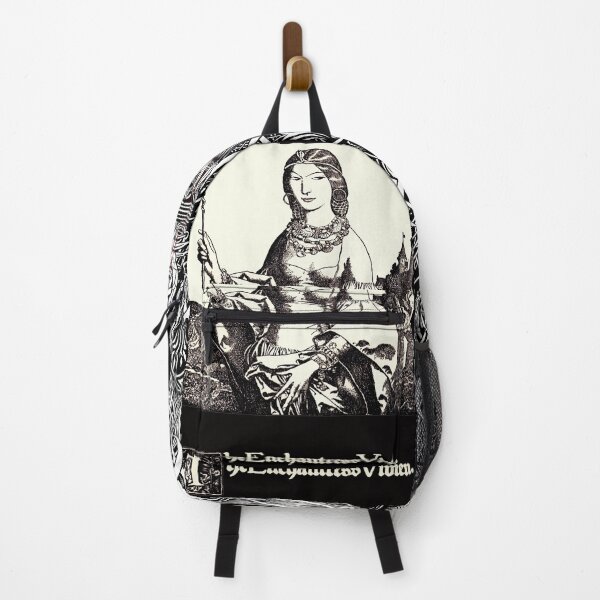 Item preview, ARTHURIAN LEGENDS,THE ENCHANTRESS VIVIEN In Black and White designed and sold by BulganLumini.