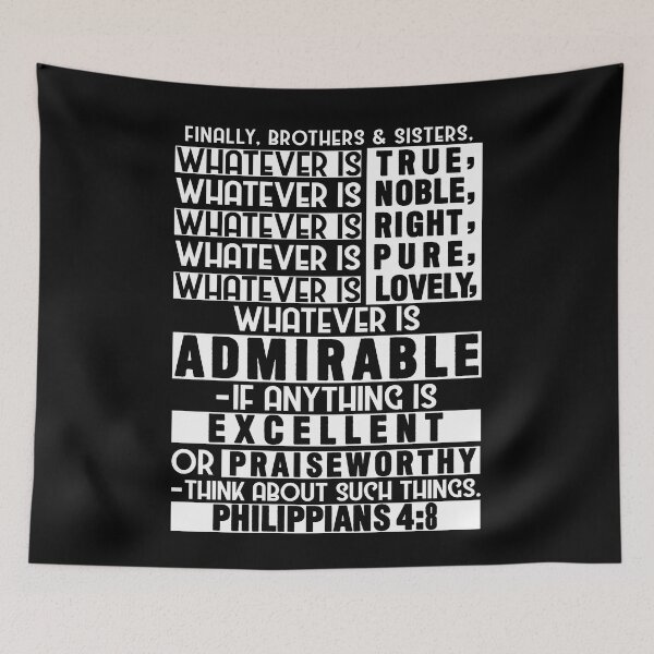Item preview, Philippians 4:8 designed and sold by plushism.