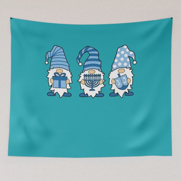 Item preview, Gnomes Gnome Elf Elves Happy Hanukkah Jewish Jew designed and sold by Draculaura2009.