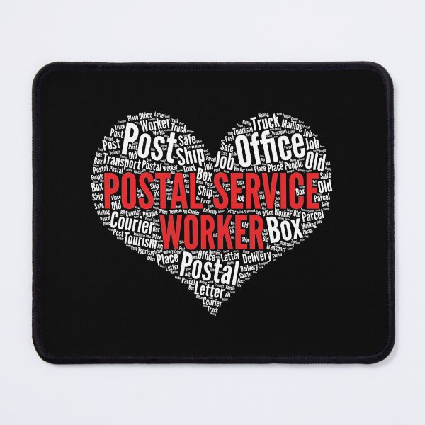 Item preview, Postal service worker Heart Shape Word Post Office design designed and sold by theodoros20.