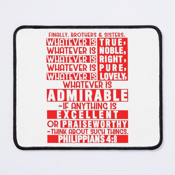 Item preview, Philippians 4:8 designed and sold by plushism.