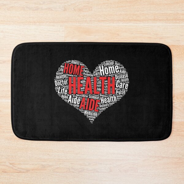 Item preview, Home Health Aide Heart Shape Word Cloud Design design designed and sold by theodoros20.
