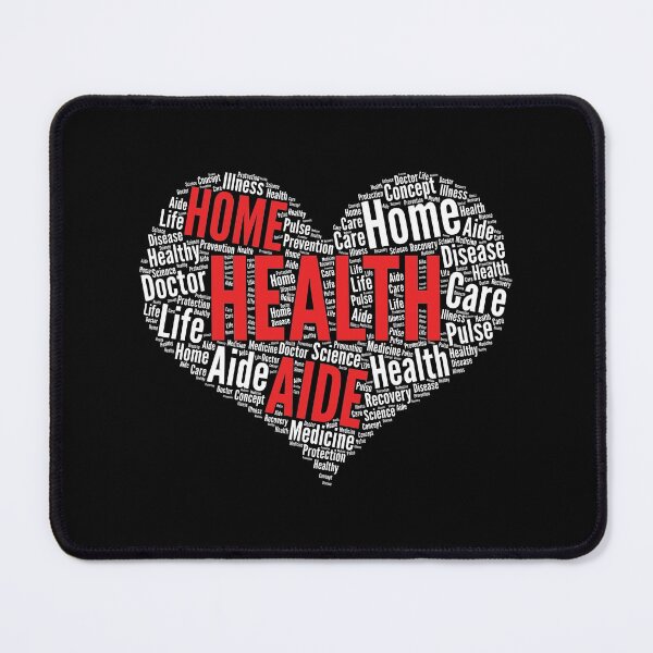 Item preview, Home Health Aide Heart Shape Word Cloud Design design designed and sold by theodoros20.