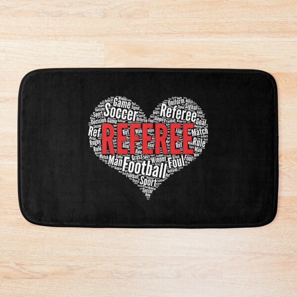 Item preview, Referee Heart Shape Word Cloud Football Soccer design designed and sold by theodoros20.