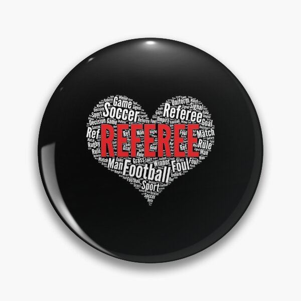 Item preview, Referee Heart Shape Word Cloud Football Soccer design designed and sold by theodoros20.