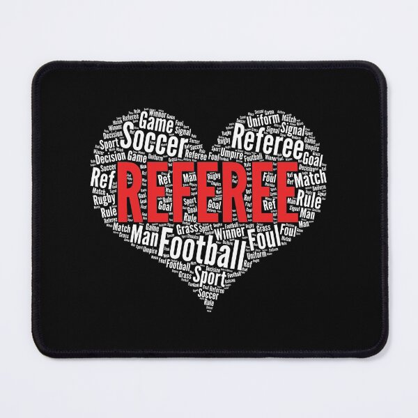 Item preview, Referee Heart Shape Word Cloud Football Soccer design designed and sold by theodoros20.
