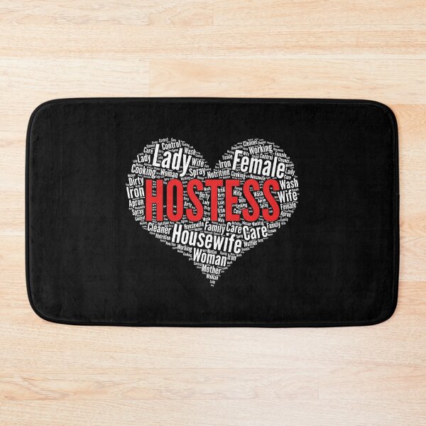 Item preview, Hostess Heart Shape Word Cloud Design graphic designed and sold by theodoros20.