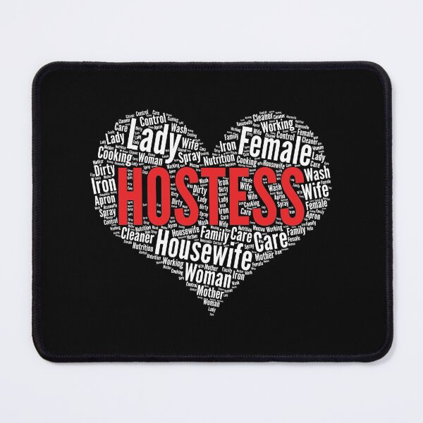 Item preview, Hostess Heart Shape Word Cloud Design graphic designed and sold by theodoros20.