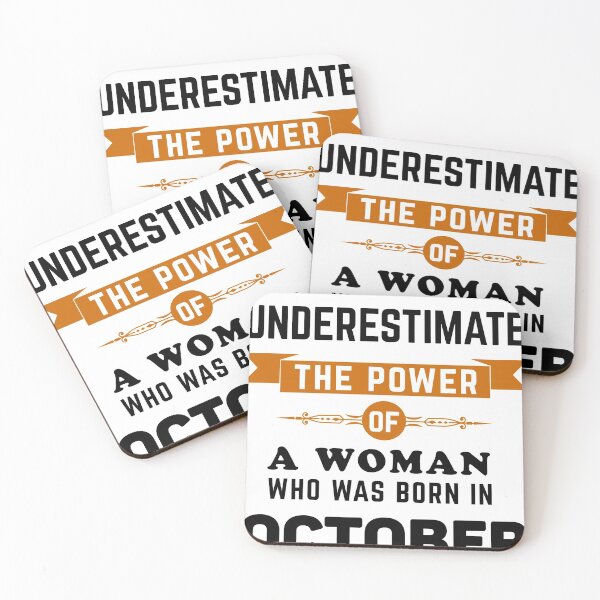 Item preview, October birthday, October birthday women, birthday gift for women who was born in October, funny October birthday gift designed and sold by PugsleyHM.