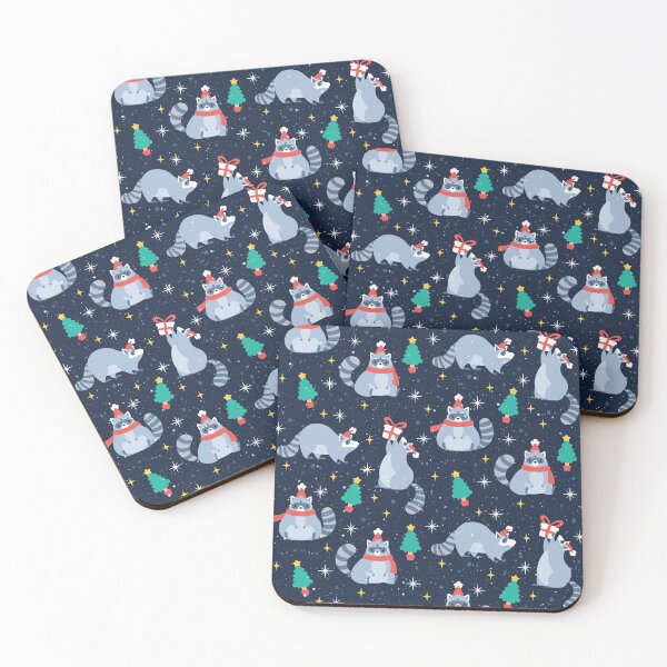 Item preview, Christmas Raccoons designed and sold by LY DESIGN.