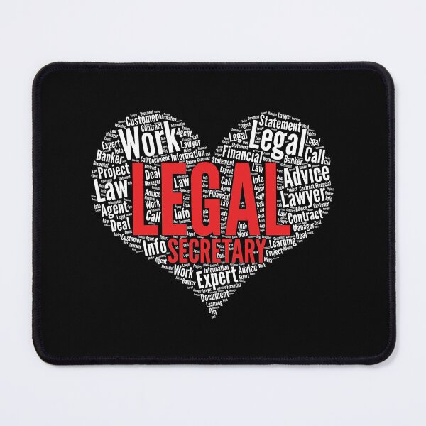 Item preview, Legal secretary Heart Shape Word Cloud Design Law graphic designed and sold by theodoros20.