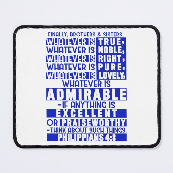 Item preview, Philippians 4:8 designed and sold by plushism.