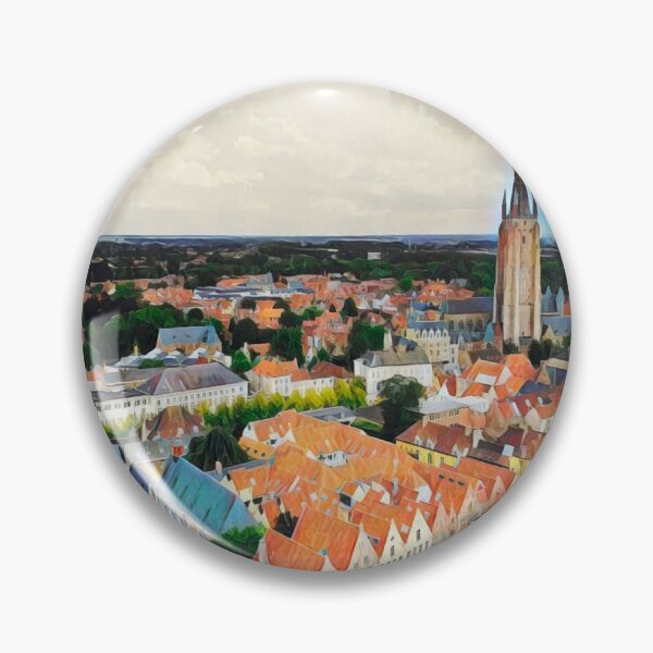 Item preview, Bruges Skyline designed and sold by Sofia-Draws.