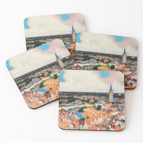 Item preview, Bruges Skyline designed and sold by Sofia-Draws.