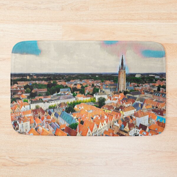 Item preview, Bruges Skyline designed and sold by Sofia-Draws.