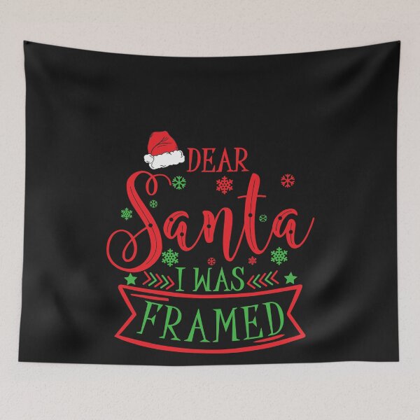 Item preview, Dear Santa I Was Framed Funny Christmas Tee For Women Man designed and sold by ACHRAF877.