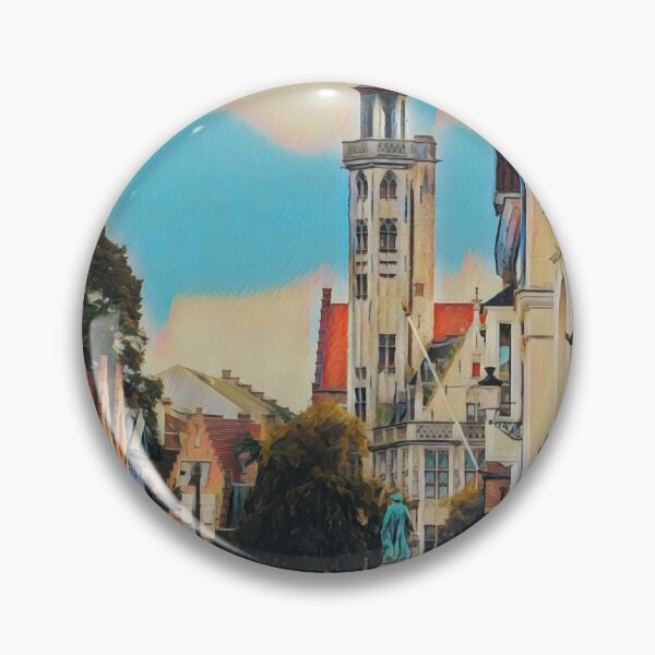 Item preview, Brugge Cityscape designed and sold by Sofia-Draws.