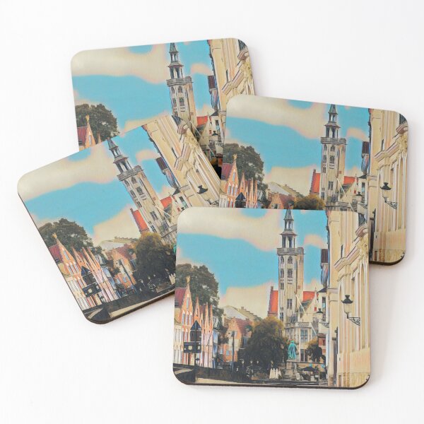Item preview, Brugge Cityscape designed and sold by Sofia-Draws.