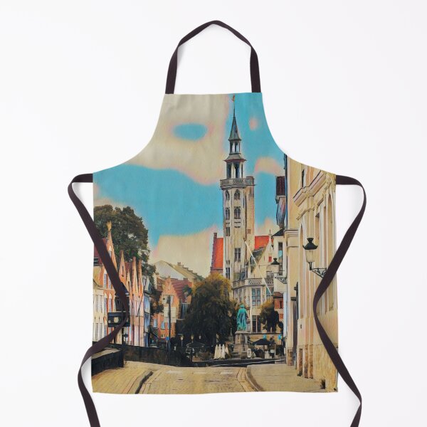 Item preview, Brugge Cityscape designed and sold by Sofia-Draws.