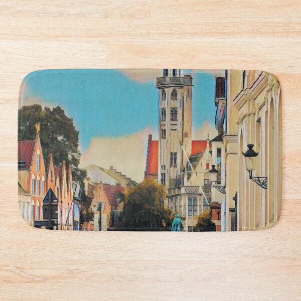 Item preview, Brugge Cityscape designed and sold by Sofia-Draws.