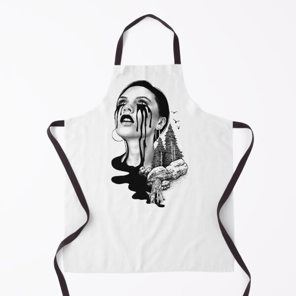 Item preview, Leak- a portrait (Monochromatic illustration on white) designed and sold by Anicatattoos.