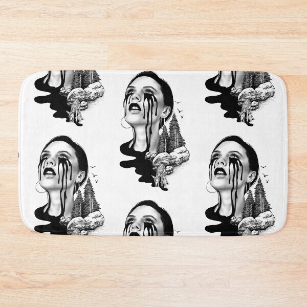 Item preview, Leak- a portrait  (Monochromatic illustration on white) designed and sold by Anicatattoos.