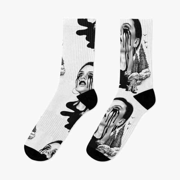 Item preview, Leak- a portrait  (Monochromatic illustration on white) designed and sold by Anicatattoos.