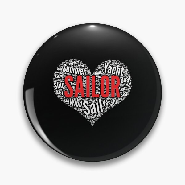 Item preview, Sailor Heart Shape Word Cloud Design design designed and sold by theodoros20.