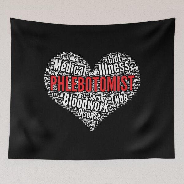 Item preview, Phlebotomist Heart Shape Word Cloud Design product designed and sold by theodoros20.