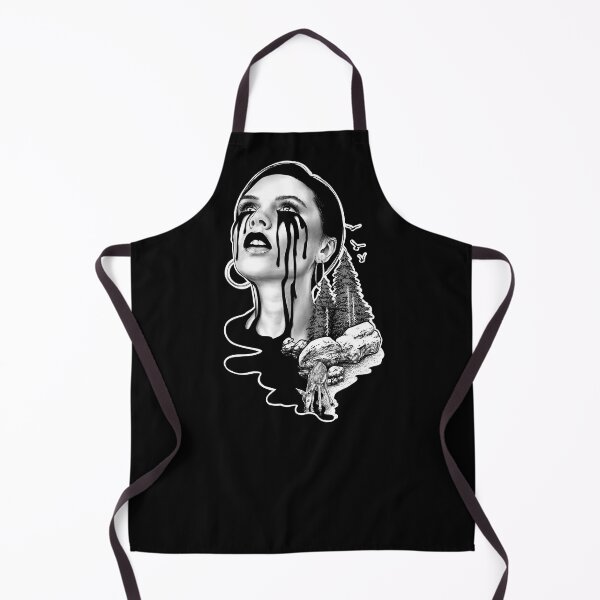 Item preview, Leak- a portrait (Monochromatic illustration on black) designed and sold by Anicatattoos.