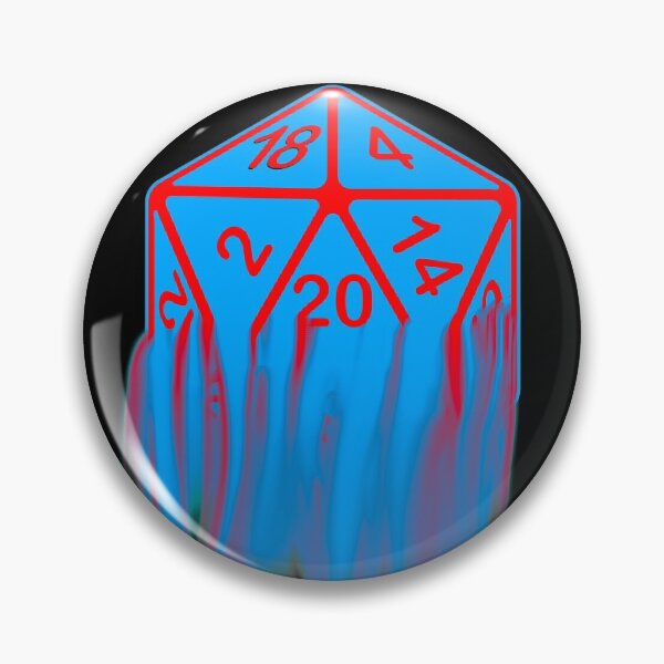 Item preview, Painted Pop Art AD&D Critical Hit d20 Polyhedral Dice Design designed and sold by Candlewood Museum & Gift Shoppe.