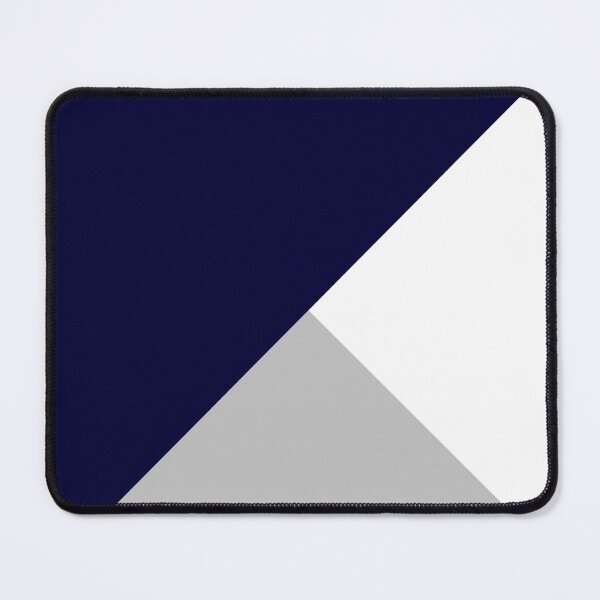 Item preview, Tricolor Navy Blue Silver Gray And White designed and sold by rewstudio.