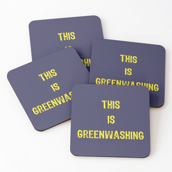 Aperçu de l'œuvre C'est du greenwashing !, disent les militants écologistes, Un cadeau génial pour vos amis et votre famille créée et vendue par abdelhak2005.