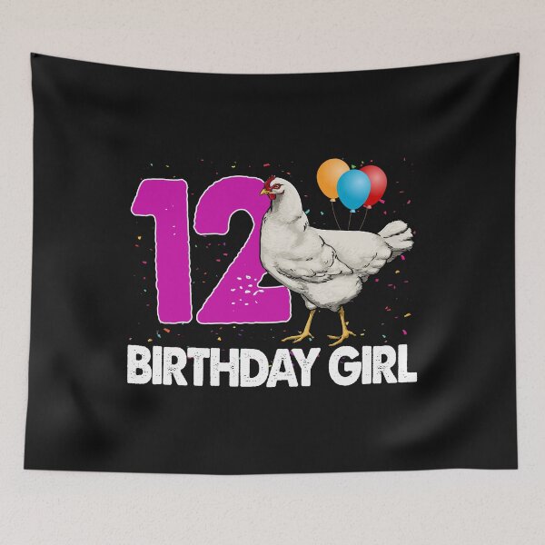 Item preview, Birthday Girl 12 Chicken designed and sold by Bendthetrend.