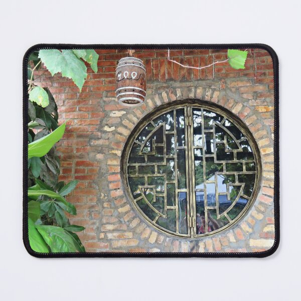 Item preview, Round Latticework Chinese Window designed and sold by Linda Walsh.