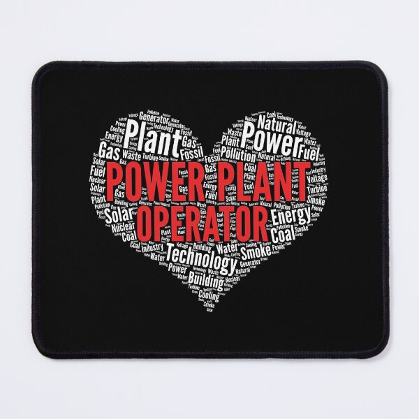 Item preview, Power plant operator Heart Shape Word Cloud Design design designed and sold by theodoros20.