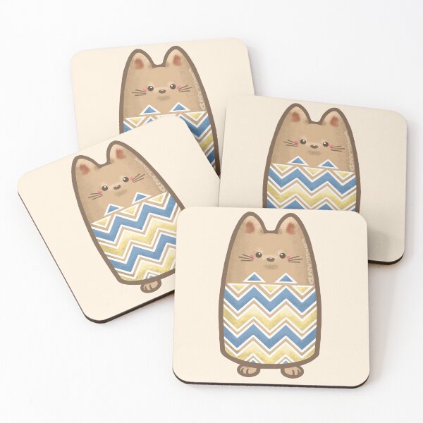 Item preview, Cat with Triangle Pattern designed and sold by Khotekmei.