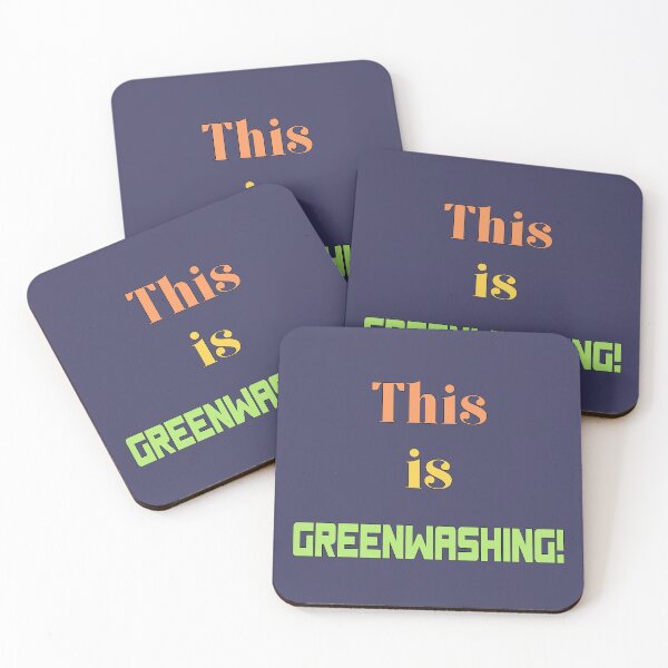 Aperçu de l'œuvre C'est du greenwashing !, disent les militants écologistes, un cadeau génial pour vos amis et votre famille créée et vendue par abdelhak2005.