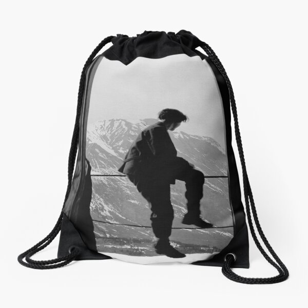 Swiss mountains Drawstring Bag