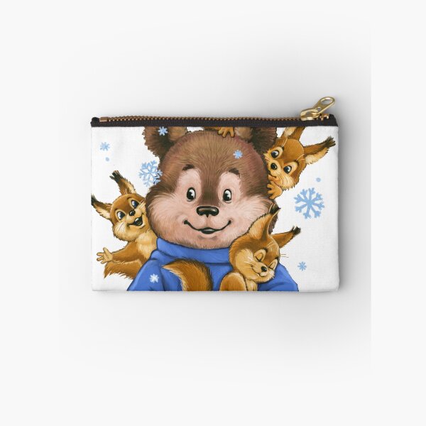 Item preview, bear with squirrels designed and sold by Niti-Niti.