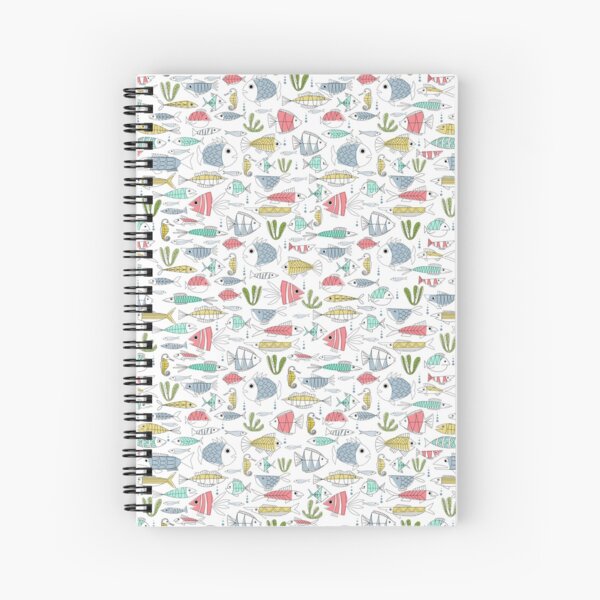 fishes pattern Cuaderno de espiral