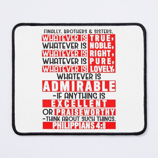 Item preview, Philippians 4:8 designed and sold by plushism.