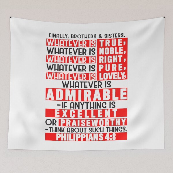 Item preview, Philippians 4:8 designed and sold by plushism.